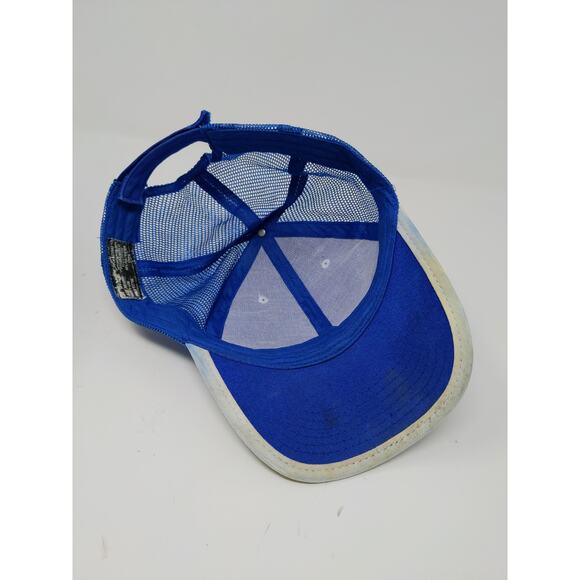 Utility Supply Company Mesh Back Strapback Hat Prime Cap Blue - Picture 7 of 10